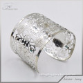 popular new design women jewelry hollow flower silver bangle